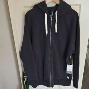Vuori Black Zip-Up Hoodie Jacket